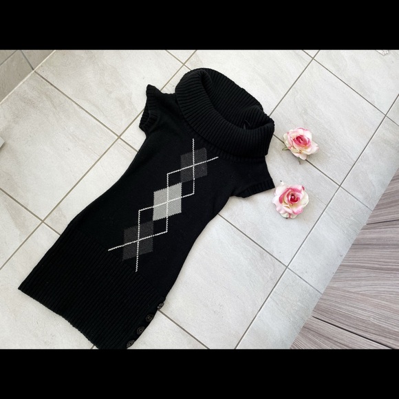 Turtleneck Sweater Dress Vintage Style - Picture 4 of 4